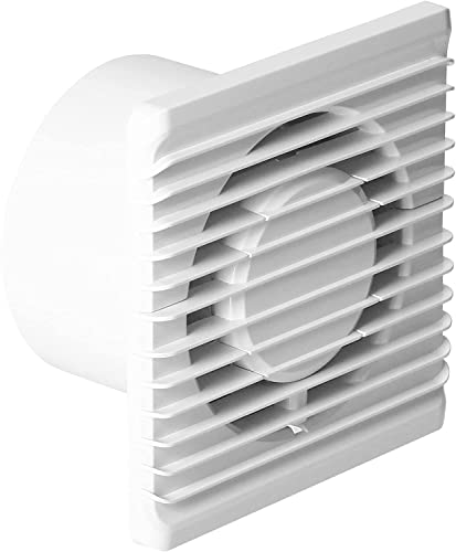 Miratic Ventilador Extractor de Baño 100mm Montaje en Pared Funcionamiento Silencioso (Estándar)