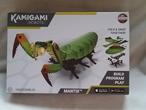 Kamigami Robots Mantix, Build Program Play, Fold & Snap Together, Use App To Run, Race, Dance Or Battle, Create Your Robot's Unique Movements, Interactions, Lights & Sounds, Lightning Fast, New In Box