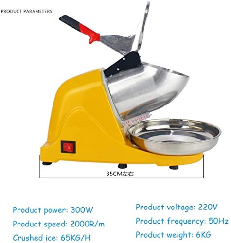 Ice crusher Gewerbe, vollautomatische, elektrische 143lbs / h Shaver Schnee-Kegel-Maschine Sand Eismaschine, for Haus… – Bild 8