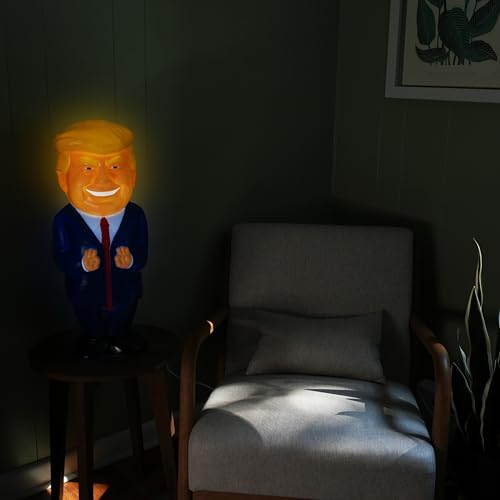 Image of 24-Inch Giant Trump Novelty Blow Mold Light - Retro Decor with Fun LED Lights for Indoor Use - Quirky Lamp for Kitchen or Party Display