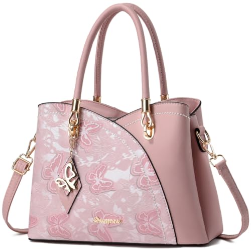 SiMYEER Satchel Purses and Handbags for Women Leather Crossbody Bags Shoulder Tote Bags