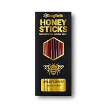 HoneyPlusCo | 100% Natural Honey Sticks - Wildflower Unflavored - 25 Pcs