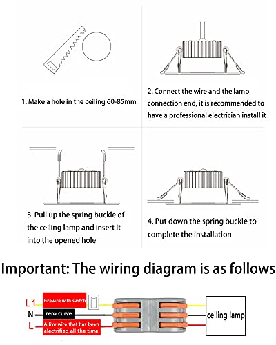 Downlight d'urgence poste d'urgence de plafond avec exclusion de puissance autonome - 6