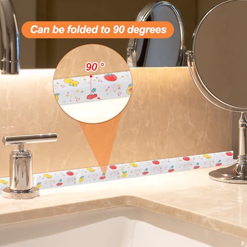 Image of PATIKIL Caulk Tape Waterproof Self Adhesive, PVC Toilet Caulking Sealant Strip Bathtub Caulk Sealing Strip Tape for Bathroom Kitchen Countertop, Fruit (1.5 Inch x 16.4 Ft)