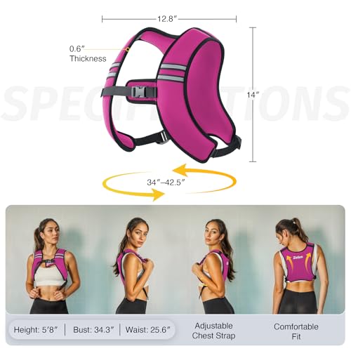Image of ZELUS Weighted Vest, Washable Z-Fit Soft Iron Weighted Vest for Women and Men, 5 /10 /15 lb Weight Vest with Reflective Strips & Adjustable Straps, Ultra Thin Weight Vest for Gym Strength Training