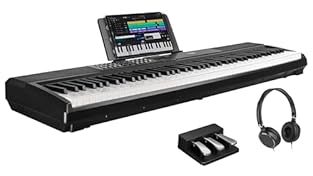 【FULLY-WEIGHTED DESIGN】The SDP-120's fully-weighted keyboard design simulates the tactile response of a grand piano, providing an authentic and professional playing experience 【EXTENSIVE SOUND LIBRARY】With 2x15W speakers, 128 max polyphony, 128 tones...