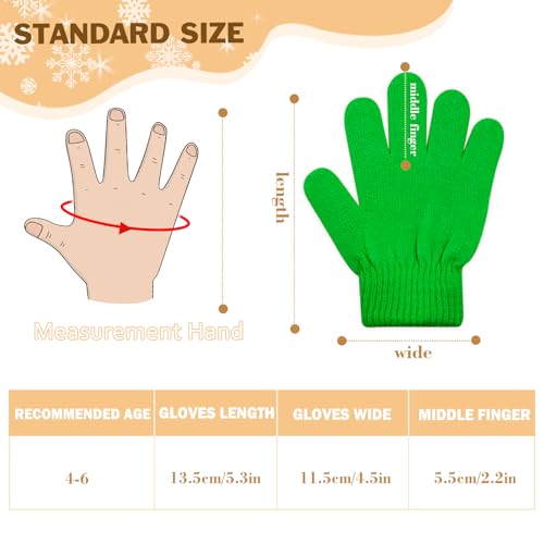 Image of ONESING 16 Pairs Kid Gloves Knitted Children Gloves Bulk for Boys Girls - Stylish and Snug Winter Accessories