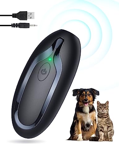 Anti Barking Device, Safe Stop Dog Barking Device, Handheld Mini Dog Training Aid Anti Bark Tool with 16.4ft Effective Range, Rechargeable Dog Barking Deterrent Devices for Small Large Dogs Outdoor