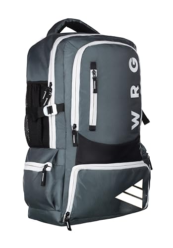 Image of FEDRA 65 LTR Rucksack Travel Backpack for Trekking, Hiking with Shoe Compartment, GREY