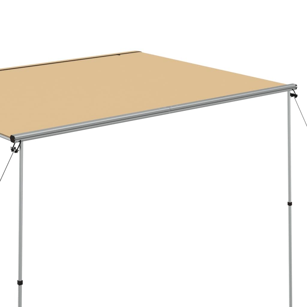 Wohnwagen-Markise 3x3x2,15 m Beige, Robuste Wohnmobil-Markise mit Aluminiumgestänge, Sonnendach und Schattenspender für Camping, Autoreisen und Outdoor-Feste