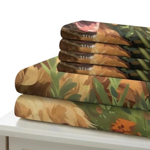 Linge de lit Golden Retriever microfibre qualité hôtelière - 6
