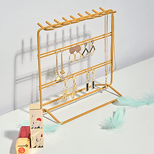 Kaileyouxiangongsi Jewelry Organizer ， Jewelry Holder ， Perfect Earrings, Necklaces And Bracelets Holder ，Golden #TOP6