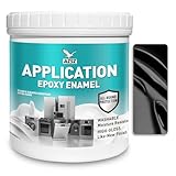 32oz Black Microwave Cavity Paint, Appliance Paint with Complete Tool Kit, High Gloss Zero VOC Fast Drying Coating for Metal & Plastic Kitchen Appliances