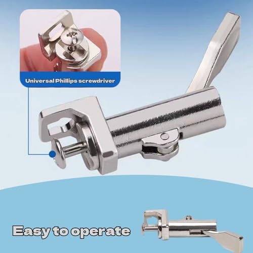 Juego de 2 pies prensatelas con cortador lateral para máquina de coser miniatura 4