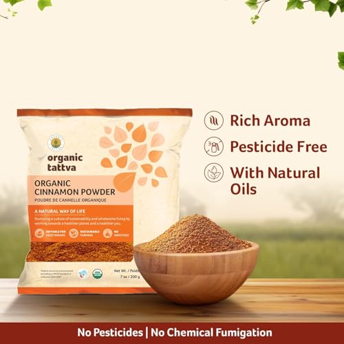Organic Tattva Cinnamon Powder & Cumin Powder Combo (7 oz/200 g Each) – Organic Cold-Ground Spices for Cooking & Baking – Rich Aroma & Natural Oils – Additive & Chemical Free – USDA Certified image 5