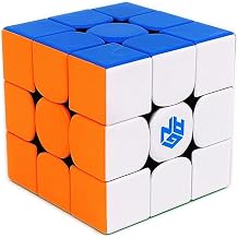 XMDCuber GAN356RS Speed Cube 3x3 Stickerless - Professional Speed Cube 56 mm - Standard Edition - Ideal for Beginners and Experts - GAN356 RS Classic Puzzle Cube without Stickers