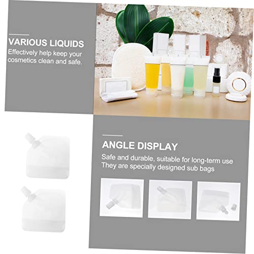 WOONEKY 20 Pçs Bolsa De Loção Recipiente De Shampoo Recipiente De Loção De Viagem Shampooer Portátil