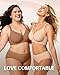 LetsJoli Wireless Pushup Bra for Women No Underwire Seamless Supportive Bralettes Fall Outfits Bra for Women 2025(Coffee,L)