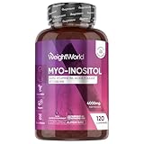 Myo inositol 4000mg Acide Folique Vitamine B6, B9, Chrome   La Vitamine B6 Contribue à la Régulation de l'Activité Hormonale, 120 Comprimés Vegan 1 Mois, Myo Inositol Complexe avec Acide Folique