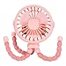 Zerodis Battery Operated Clamp/Holder On Fan, ABS Material, Portable Compact Design for Baby Stroller, Travel and Outdoor Use (Pink)