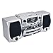 Supersonic SC-2121BT Bluetooth Entertainment Audio System, Bluetooth 5.0, op Loading MP3/CD Player, AM/FM Radio, USB Input, Double Cassette Recorder, High-Performance Detachable Speakers, AC/DC