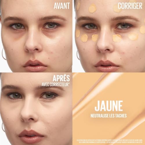 Correcteur Anti-Cernes Maybelline New York B2956200 – Jaune Neutralisant, 12h de Tenue - vue 3