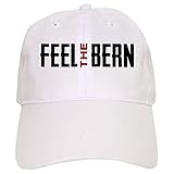 CafePress Feel The Bern [St] Unique Adjustable Baseball Hat White