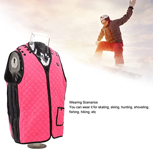 Colete Aquecido, Colete Aquecido Elétrico de 3 Níveis, Elegante e Macio para Caminhadas e Patinação