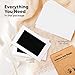 2-Pack Inkless Baby Hand and Footprint Kit - Mess Free Ink Pad for Newborn Keepsake, Dog Nose & Paw Print Kit, Clean Touch Ink Pad for Baby Hand & Footprints, Ideal New Mom Gifts (Jet Black)