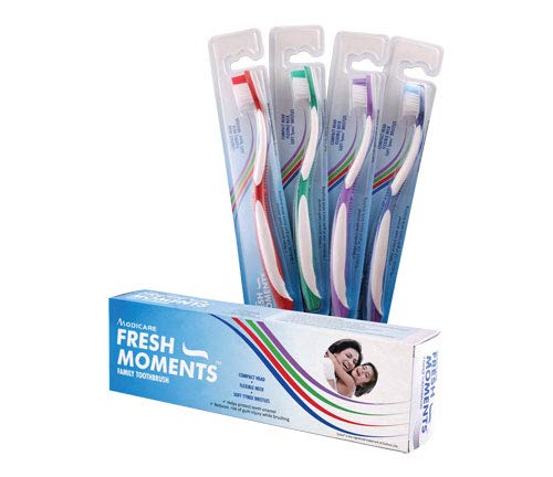 MODICARE FRESH MOMENTS TOOTHBRUSH Specially designed for safe and superior cleaning of teeth and gums(PACK OF 4) (B08MX7D5VV) Amazon Price History, Amazon Price Tracker