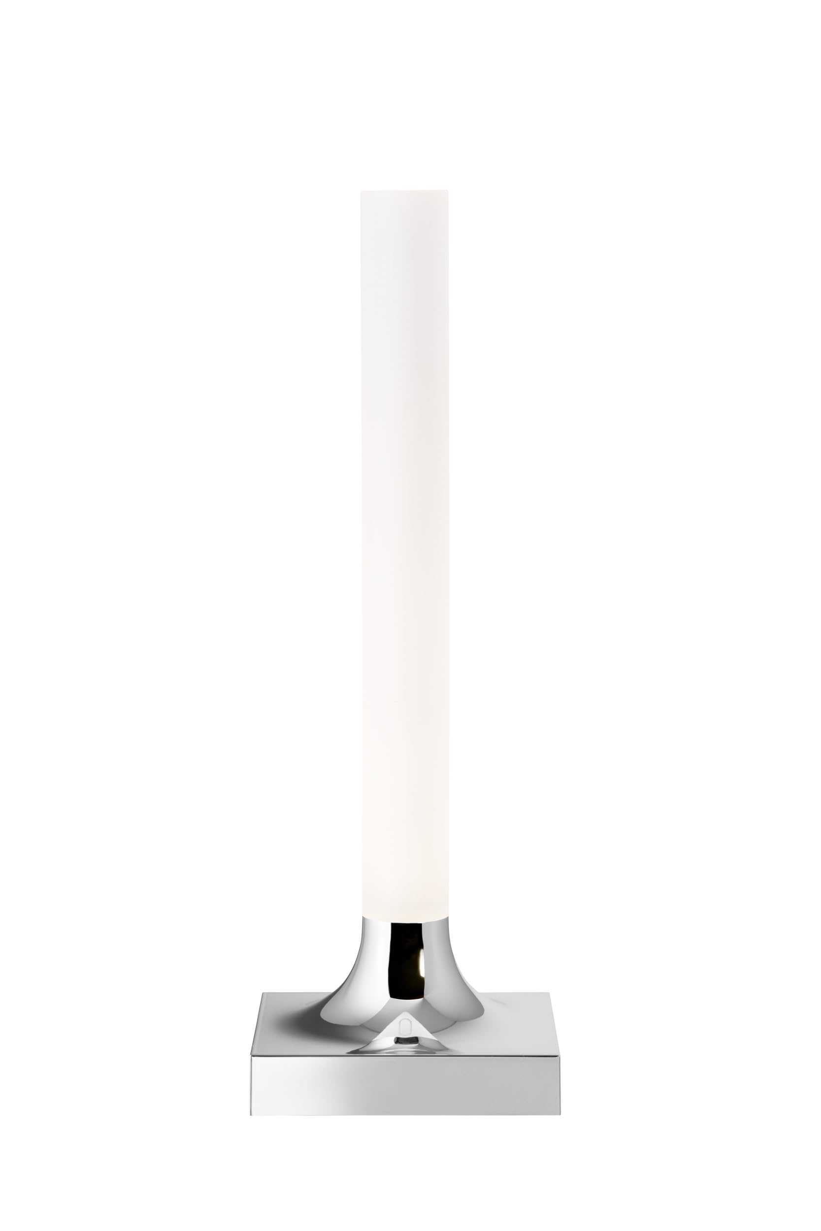 Kartell Goodnight Lampada da Esterno dimmerabile Ricaricabile, Cromo lucido, H 29 cm