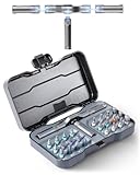 🔧【24-in-1 DIY Screwdriver Set – All-in-One Versatility】This compact tool merges a ratchet wrench and screwdriver into one hardworking device. With replaceable arms, it navigates tight spaces effortlessly—perfect for DIY projects, garage repairs, furniture assembly, or even electronics fixes. One tool, 24 functions: covers every task without cluttering your toolkit