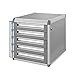 Produktbild Aktenschränke, Desktop-Schublade Sorter Abschließbare Aluminiumlegierung Data Office Speicher-Fach Vertraulichkeit mit Schloss Office Desktop Schublade Organizer (Entwurf: 5 Schichten) (Größe: 4-Schic