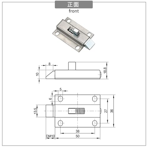 Charnière à boulon extensible pour réparer une porte qui ferme mal