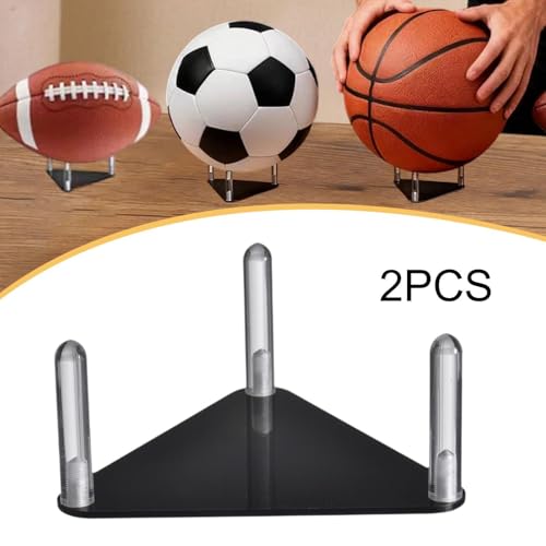 Elegante estante para balones de baloncesto de acrílico negro que elimina el desorden en casa 7