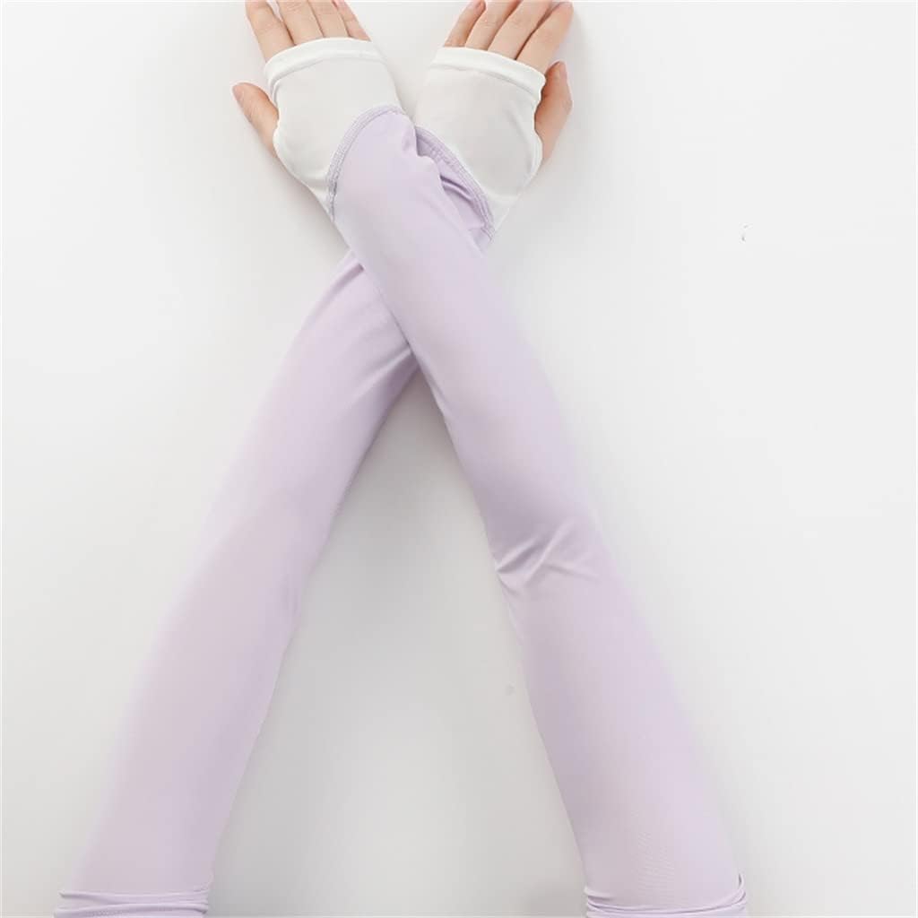 HBJWOV Ice Sleeve Women's Ice Silk Sleeve Thin Section Driving Riding Breathable Sleeve Arm Guard(E)