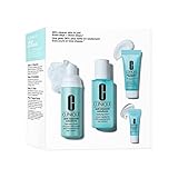 CLINIQUE 3 STEP SYSTEM ANTI-BLEMISH - CLEANSING FOAM 50 ML, CLARIFYING LOTION 60 ML, All Over Clearing Treatment 15m; Clinical Clearing Gel 3ml