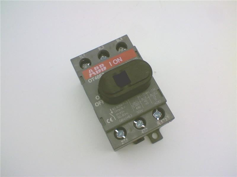 ASEA BROWN BOVERI OT40F3 3P, Disconnect Switch, 600VAC, Panel DIN Mount, 40AMP