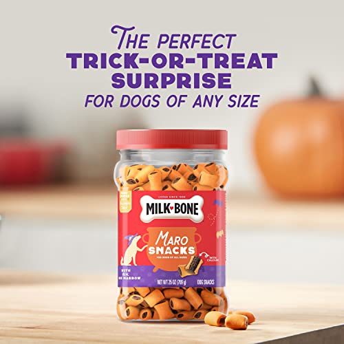 Image of Milk-Bone MaroSnacks Dog Snacks, Halloween Dog Treats, 25 oz. Canister (Pack of 2)
