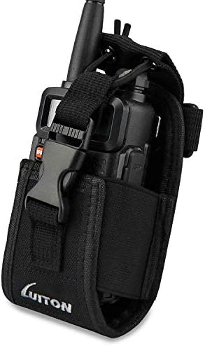 LUITON 3 in1 Multi-Function Radio Holder Holster Case Pouch Bag for GPS Kenwood Yaesu Icom Motorola baofeng UV5R UV82 TYT UV5RA HYT 888S Retevis H777 F8HP Two Way Radio Walkie Talkie MSC 20C