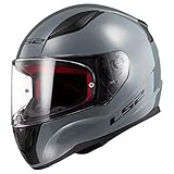 LS2 Helmets Full Face Rapid Street Helmet (Gloss Battleship Gray - 3X-Large)