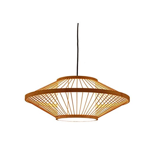 Lustre en bambou pour tamiser la lumière et apaiser l'ambiance de votre table