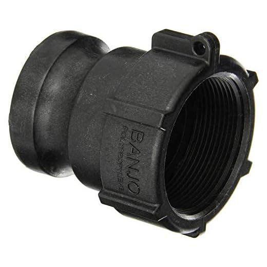Banjo 200A Polypropylene Cam & Groove Fitting, 2" Male Adapter x NPT Female - 2 Pack