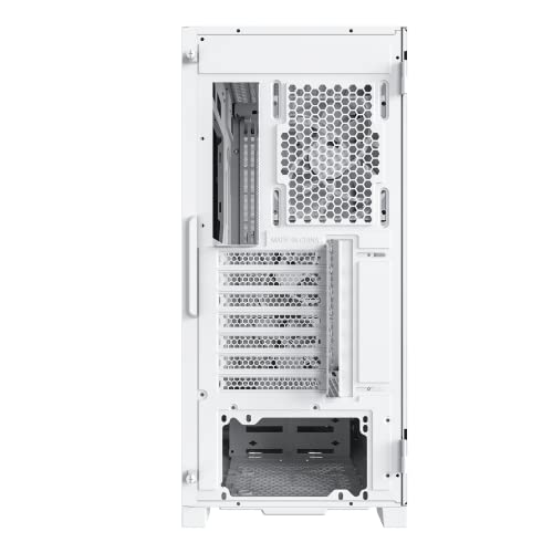 Montech Sky ONE LITE/White Steel/High Airflow Fans Pre-Installed/Fine Mesh/Tempered Glass ATX Gaming Mid Tower Computer Case/Type C/ARGB Lighting Front Panel