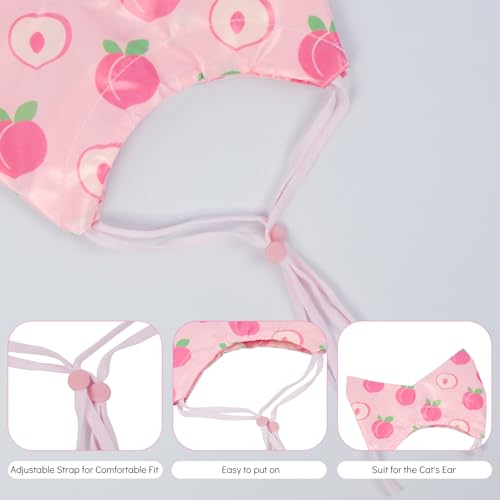 Image of Nanaki Adjustable Cat Shower Cap-Waterproof Sphynx Shower Cap For Cats | For Small Dogs Kitten Puppy, Reusable Pet Ear Protection Ear Covers for Bath Grooming Ear Drops Guard