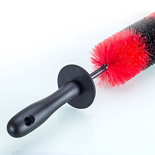 Premium Wheel /Rim Cleaning Brush Long Soft Bristle,Car Wheel Brush,Rim Tire Detail Brush,Multipurpose Use For Cleaning Wheels,Rims,Exhaust Tips,Motorcycles,Bicycles, Grills,Engine (Ccs-001) #TOP1