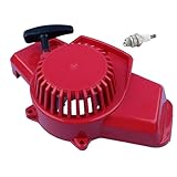 AOLUOER Conjunto de rebobinado arranque retroceso for R/o/b/i/n NB411 BC411 BG411 CG411 1E40F-6, soplador hojas