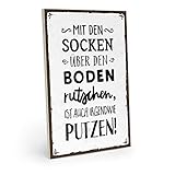 Holzplatte 10 mm, dicker als ein Metallschild oder Blechschild, benötigt keinen Rahmen wie ein Poster
