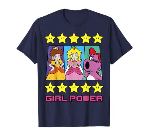 Super Mario Daisy Peach Birdo Girl Power Poster T-Shirt