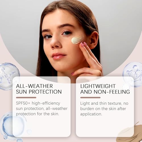 Generic SPF 50+ Sun Stick, Lightweight Non-Sticky Broad Spectrum Sunscreen for Face, Body, Lips & Sensitive Skin – Water Resistant, Travel Friendly, Portable 0.71 oz, Daily Sun Protection